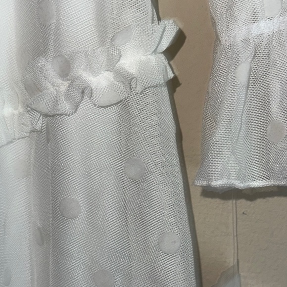 B Darlin White Ruffled Tiered Babydoll Dress - Picture 5 of 11